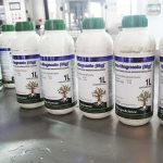 Pesticīdu šķidrās pudeles uzpildes un vāciņu ražošanas līnija